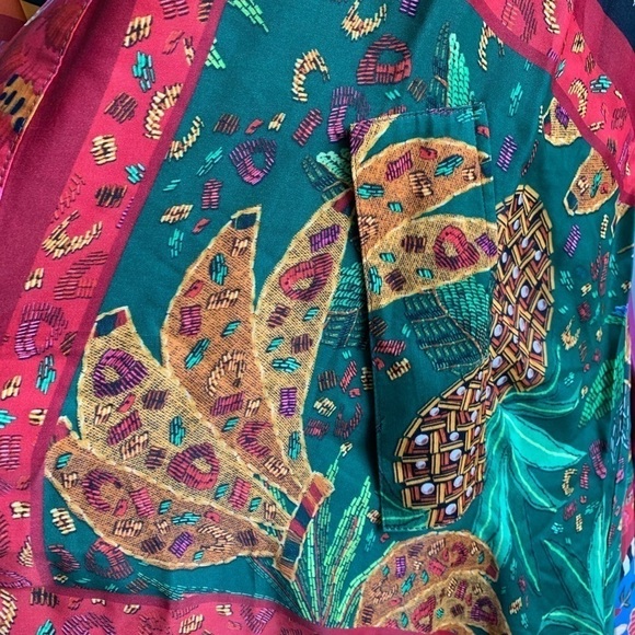 Farm Rio Mixed Scarves Shirtdress - Picture 7 of 12